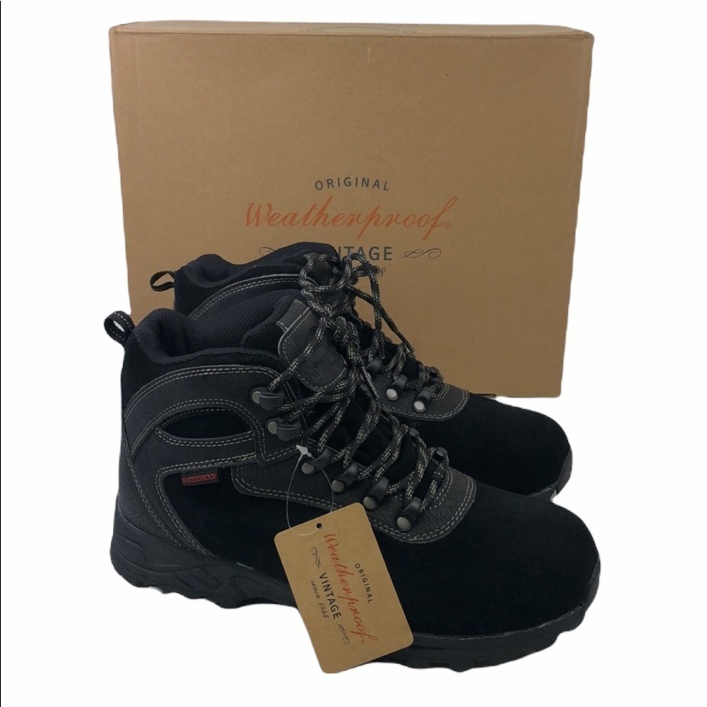 Weatherproof Vintage Jason 2 Black Lace Up Boots